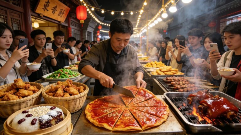 精选中国4个夜市美食大合集！充满人间烟火气！