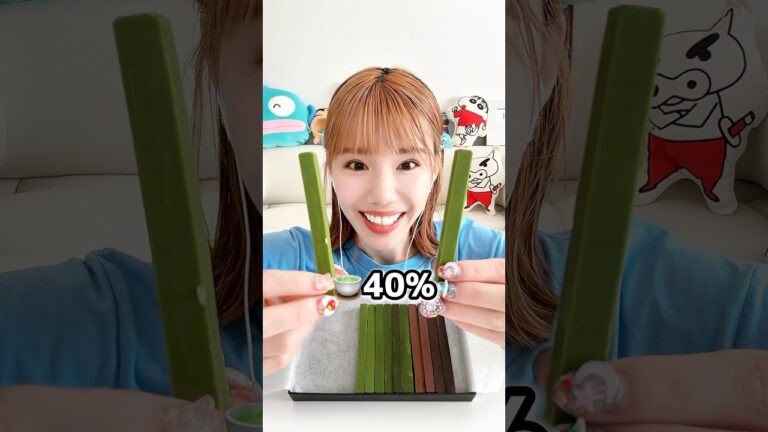 どんどん濃くなる抹茶チョコ🍵🍫@popoten-sweets  #mukbang #モッパン #asmr #抹茶 #抹茶チョコ #chocolate #matcha