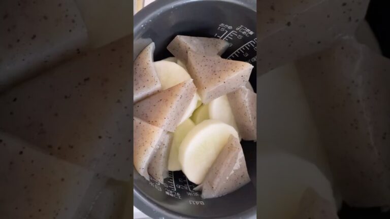 おでん　炊飯器おでん　こんにゃくと大根だけのおでん　好きなものだけ　副菜　晩ごはん　#自炊 #料理　#ショート#shorts