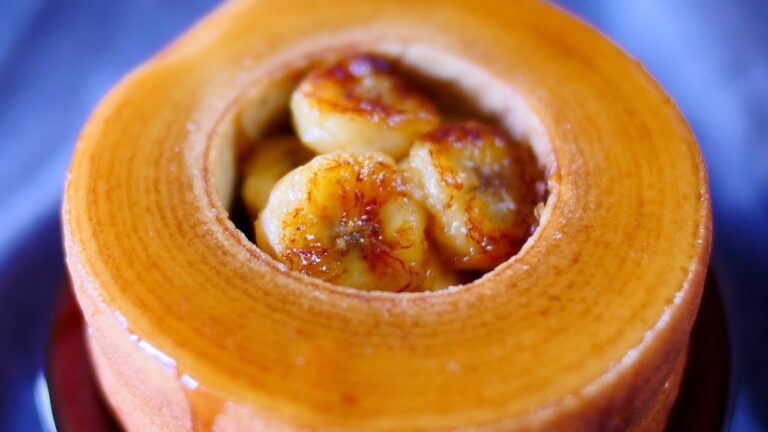 How to use Banana Flambé 市販のバームクーヘンをフランベバナナでデコしてみました。