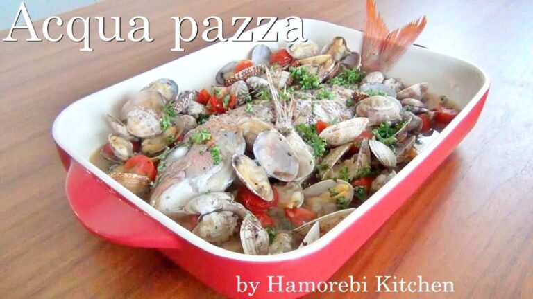 SUB【簡単】アクアパッツァの作り方 // How to make Acqua pazza　#アクアパッツァ　#簡単レシピ