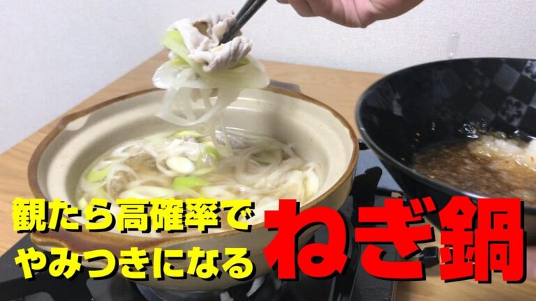 観たらやみつきになる”ねぎ鍋”【オススメ料理】【簡単料理】