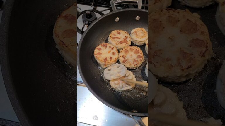 れんこんのはさみ焼き作る時によくやってしまうあれ