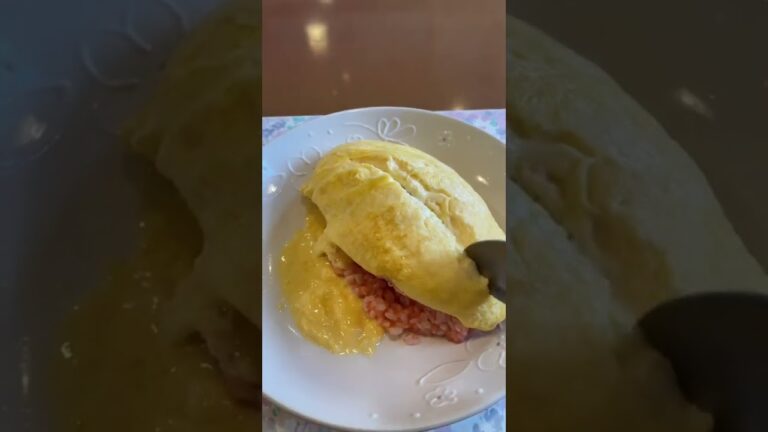 福岡の明太子オムライス史上最強に美味しい。とろっとろ。omurice omuricechallenge japanesefood