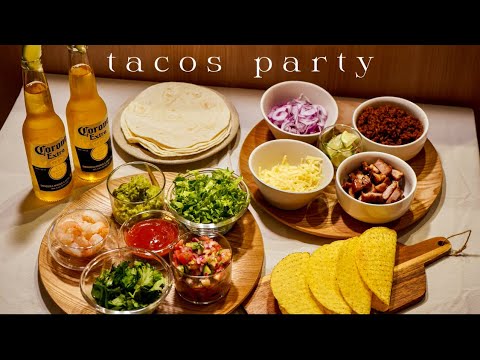 【おうち居酒屋】お家で出来る簡単タコスパーティー🌮