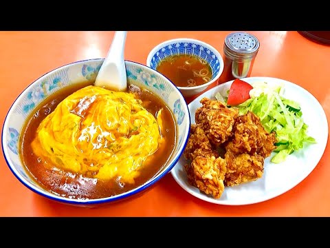 【岐阜デカ盛り】炒飯大盛・天津飯大盛・餃子・鳥唐揚げ/中華飯店龍【岐阜県岐阜市清】