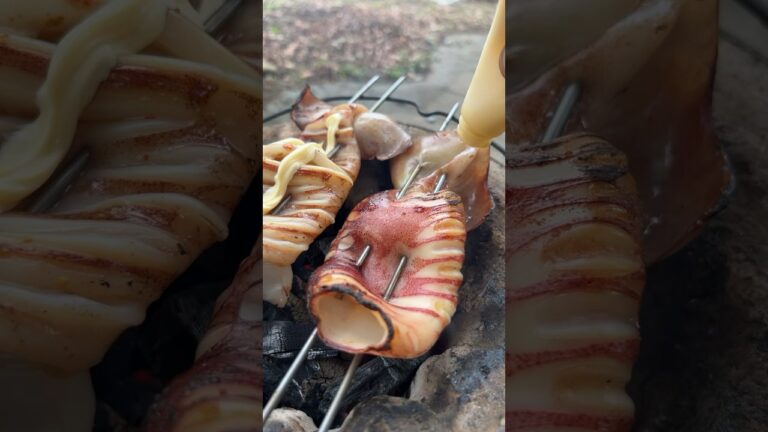 【七輪】炭火で食べる屋台イカがいっちゃん美味い☝️