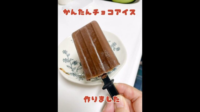 #簡単おやつ #おうちおやつ #材料2つ #チョコ#チョコアイス
