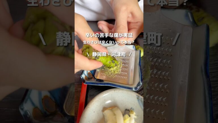 静岡名物の生ワサビ丼がヤバすぎる…#shorts