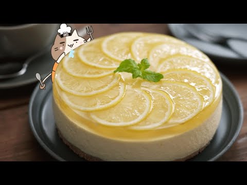【ショートVer】さっぱり爽やか！レモンのレアチーズケーキの作り方｜TOM＆しのにゃん #Shorts
