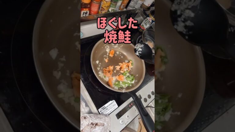 【残り物シリーズ】焼鮭チャーハンを作る疲れ果てた夜#ぐんぐんグルメ #とみビデオ