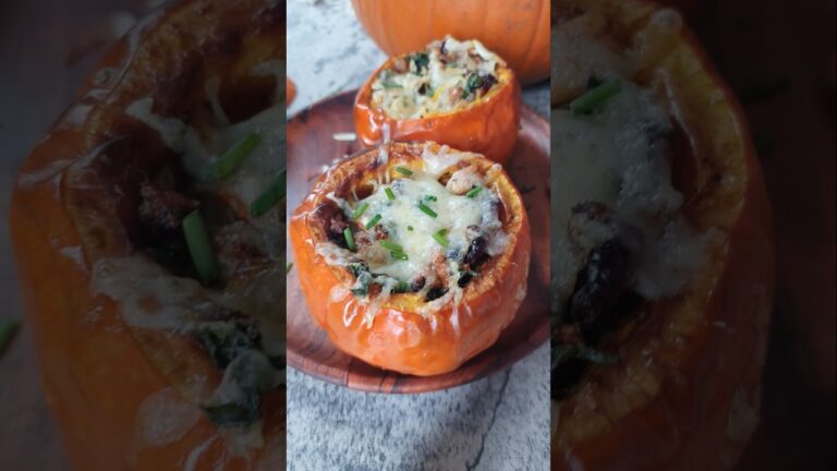 ローストした詰め物入りカボチャ #ショートパンツ #カボチャ #サイドディッシュ