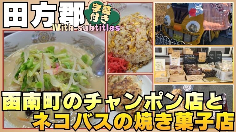 【田方郡】旨味たっぷりのチャンポンの店とネコバスのキッチンカー!? #田方郡 #グルメ #函南 #揚華 #にゃん工房 #チャンポン #焼き菓子 #字幕付き
