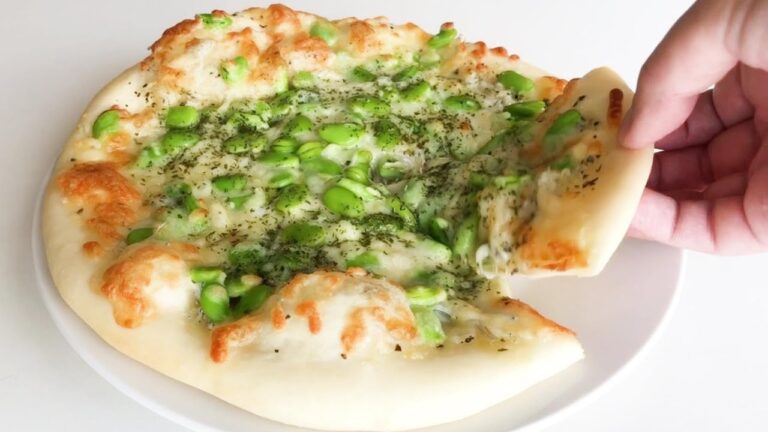 【ピザ】時短レシピ！しらすと枝豆のピザ　|　PANBIYORI