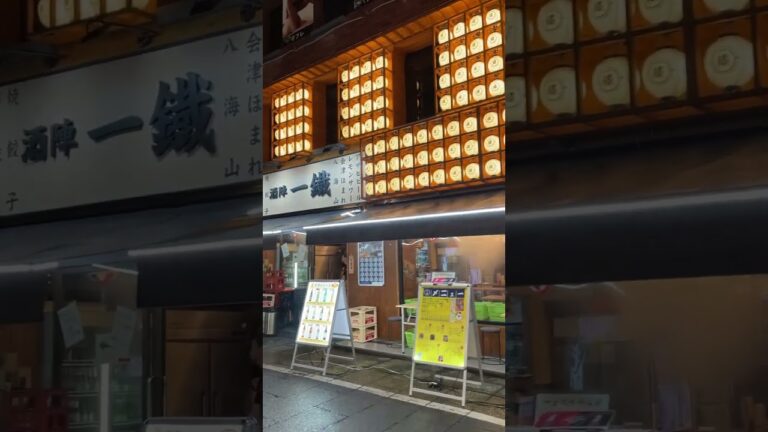 打烊的居酒屋🏮 #日本 #新宿 #居酒屋 #旅遊 #觀光 #串燒 #烤肉 #shorts