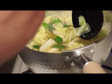 紀文 スープ餃子  Soup GYOZA【一人暮らし男の料理VLOG】 Japanese daily cooking