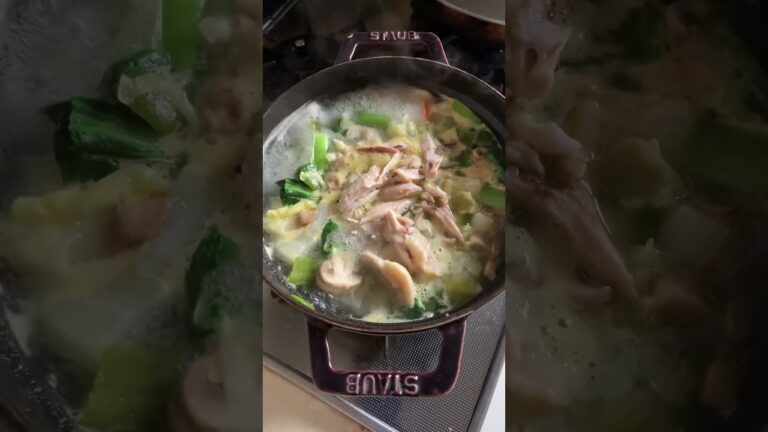 朝からボーンブロス野菜スープ