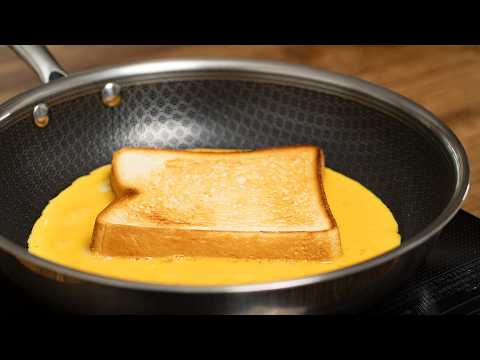 【神朝食】この手がありました！フライパンで神がかったタマゴサンドが作れます。