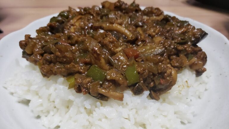 野菜たっぷり！キーマカレー作ったホイ！