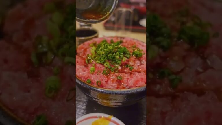100gのネギトロと300gのお米のコスパ最高なネギトロ丼　#shorts