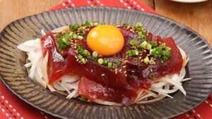 とろっとまろやか♪マグロのユッケ風