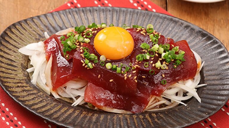 とろっとまろやか♪マグロのユッケ風