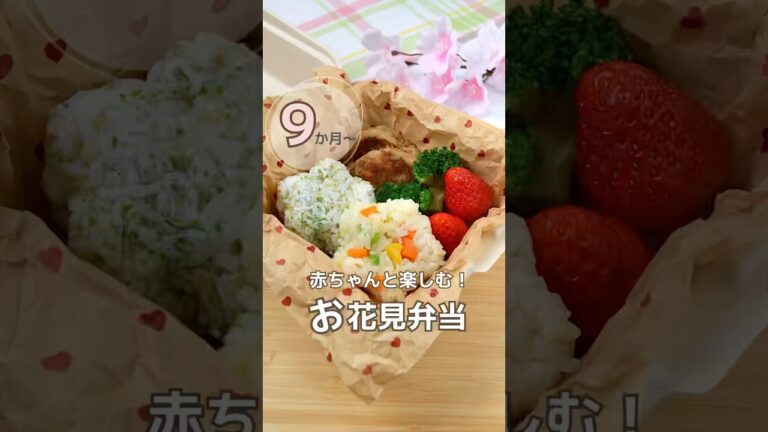 お花見弁当🌸 #花見#弁当#おにぎり#離乳食#0歳