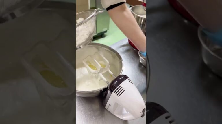 天使のシフォンケーキ　生地作り