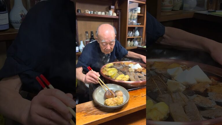 創業63年おじいちゃん店主が営むおでん専門店🍢60年注ぎ足し続けた出汁で煮込んだおでんはどれも絶品！ #福岡グルメ
