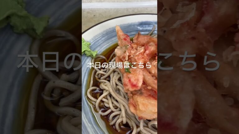 暑いので冷たい天ぷら蕎麦 #ランチ #今日のランチ #japan #japanesefood #ダイエット飯 #ダイエット #蕎麦 #蕎麦屋 #そば #そば屋 #天ぷらそば