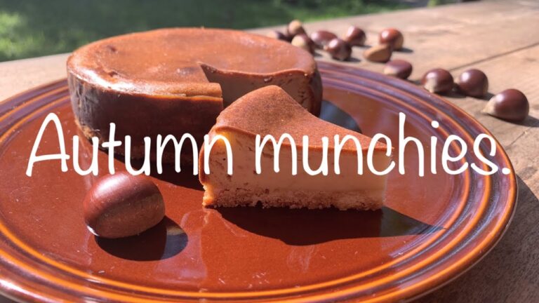栗を拾ってチーズケーキ作ってみた。
