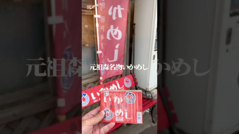 【北海道グルメ】JR函館本線森駅前柴田商店さん名物元祖いかめし