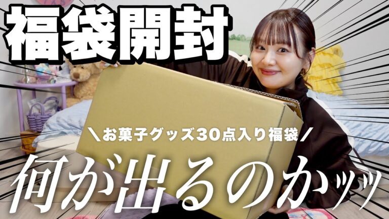 【福袋】やってきたこの季節‼️お菓子グッズ福袋を開封する👏【駿河屋福袋】