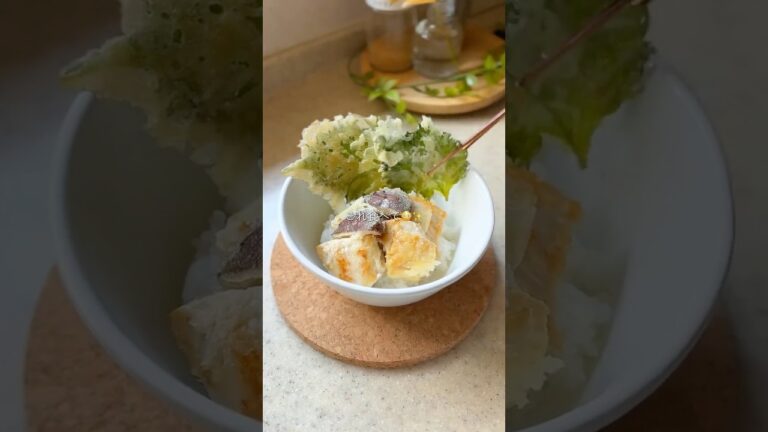 ＼揚げない🔥衣の魔法✨超ヘルシー🌱／焼とり天丼