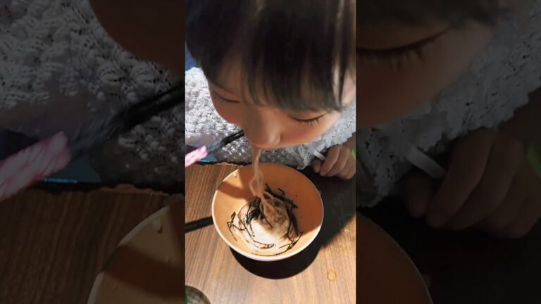 【6歳】人生初めてのとろろそばの感想は？(くちかほう相模大野店)