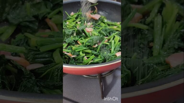 作り置き冷食にも！ベーコンとほうれん草のバター炒め　 #簡単レシピ