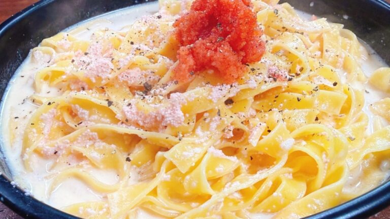 【隠し味の○が決めて】結局これが一番うまい！『濃厚明太子クリームスープパスタ』