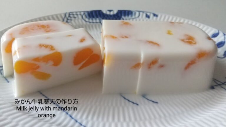 〖みんな大好き！〗みかん牛乳寒天ゼリーの作り方#japanesefood #ダイエットスイーツ