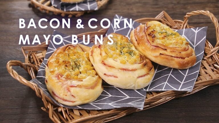 【コーンたっぷり！】ベーコンのコーンマヨパン//How to make Bacon and Corn Mayo Buns