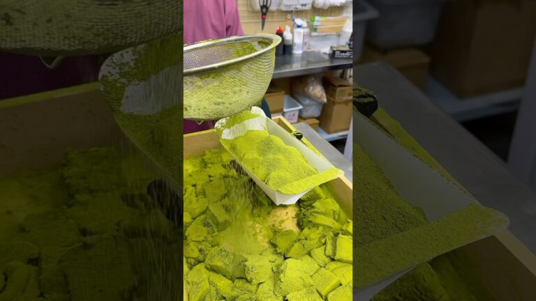 もちもちの抹茶生わらび餅 #japanesefood