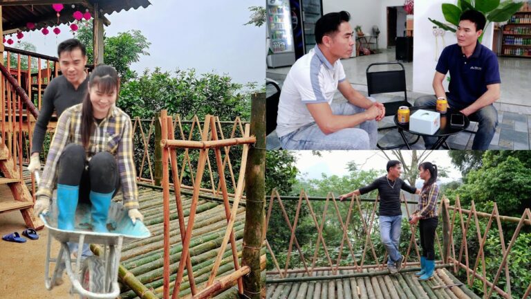 Completing the bamboo railing and sturdy staircase – Mến's future plans are revealed_ Ly Thanh Thuy