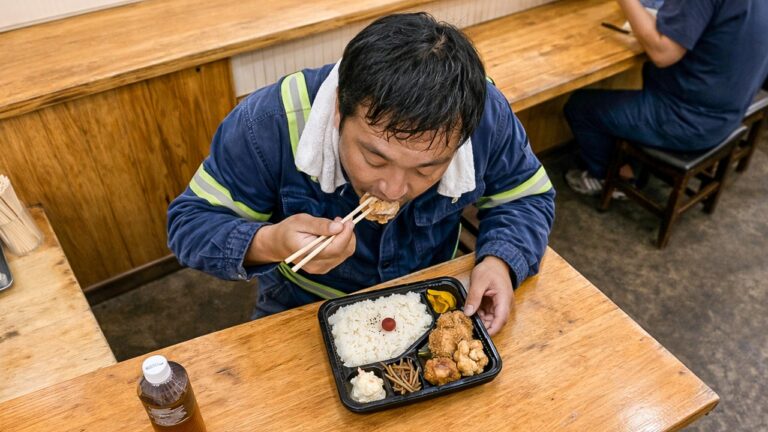 １日３食全部ここ。朝５時から働く男達の腹を満たす大阪最安２００円弁当屋が凄い