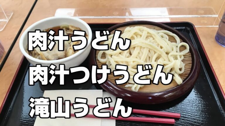 埼玉県高坂SAで「肉汁うどん」を千葉県市原SAで「肉汁つけうどん」を道の駅八王子滝川で「滝川うどん」を食べる件