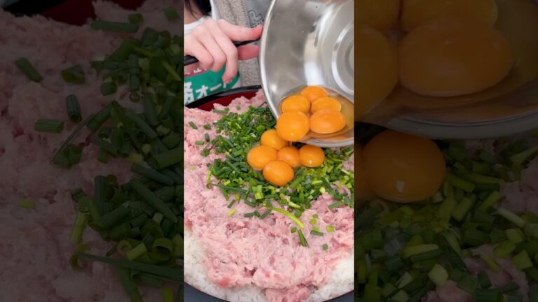 【大食い】バカ盛りネギトロ丼を食べてみた主婦 #大食い #爆食 #料理 #food #mukbang #グルメ