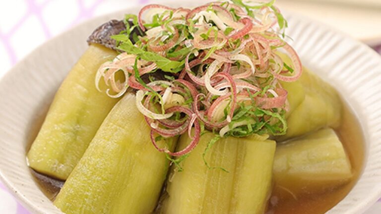 涼やか♪トロトロ翡翠なすのうまだし漬け