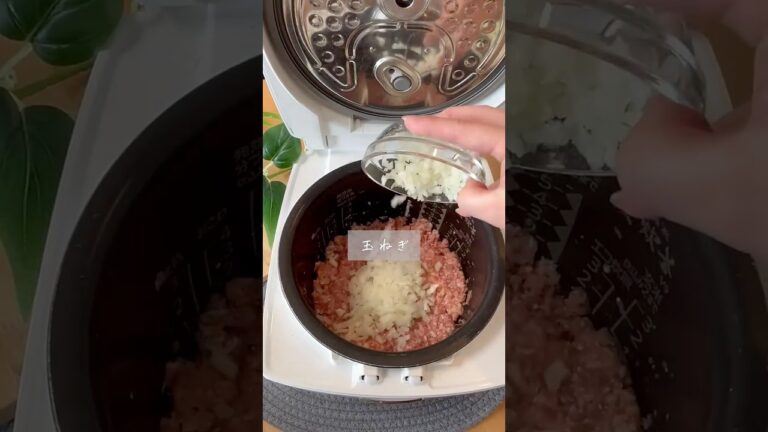 炊飯器　和風ハンバーグ