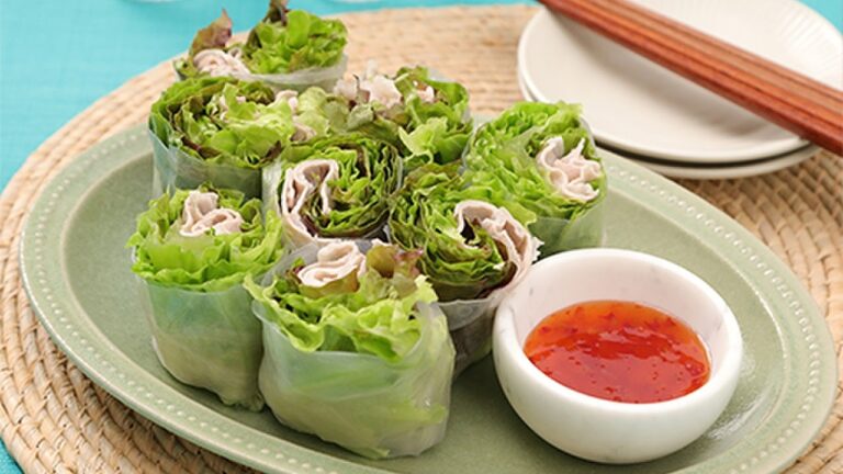 食べ応え◎豚しゃぶ生春巻き