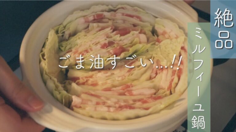 食べたらハマる！リピート間違いなしの白菜と豚肉のミルフィーユ鍋《ASMR》