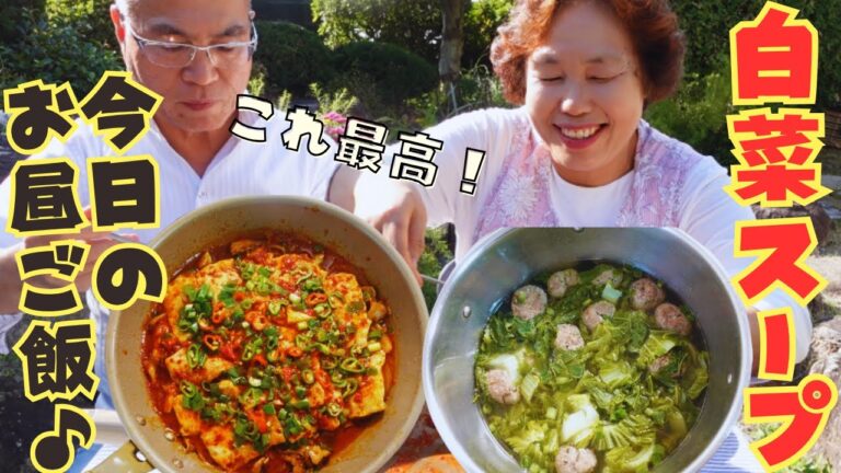 【最高のお昼ご飯！】李さんが作る肉団子入りの白菜スープが美味しすぎました！