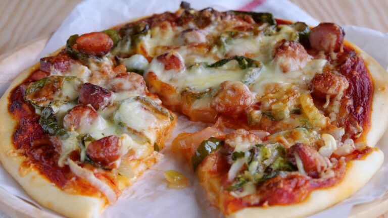 【薄力粉×BPで超かんたん】🍕トースターピザ ! |  Easy Plain flour Pizza